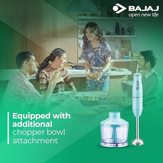 Bajaj Stainless Steel Hb-22 Silent 300W Hand Blender