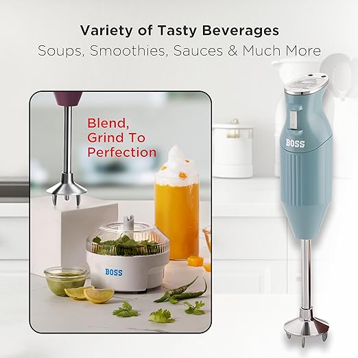 Boss 275W Stainless Steel Big Boss Portable Hand Blender