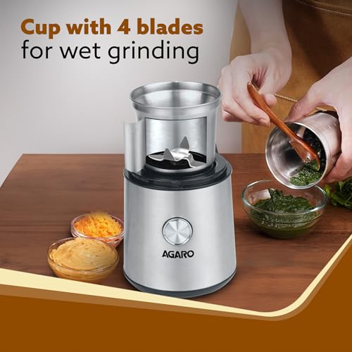 Agaro Regency 220 W Removable 2 Jars Coffee Grinder Machine