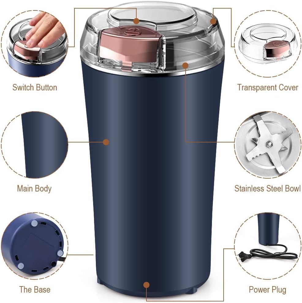 ALI Shippping 1.5L 200W Electric Coffee and Spice Grinder