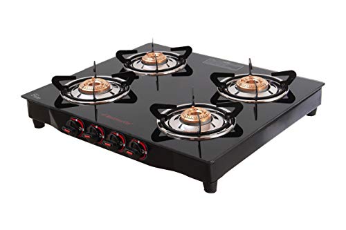 Butterfly Smart Glass 4 Burner Gas Stove