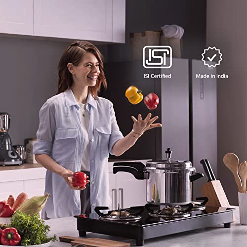 Lifelong LLGS18 Glass Top 3 Burner Gas Stove, Manual Ignition, Black (ISI Certified)