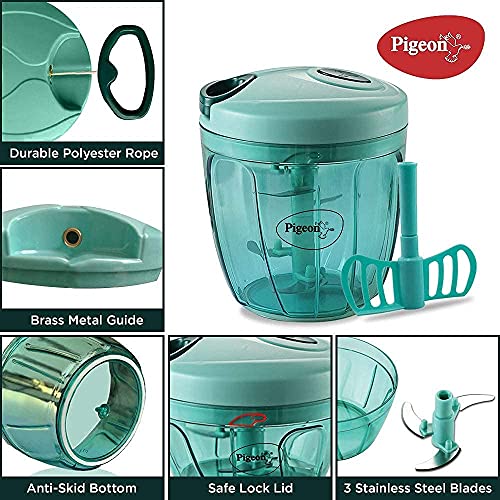 Pigeon Handy Chopper XL 14077 for Chopping | Mincing and Whisking | Green