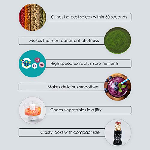 Wonderchef Nutri Blend Complete Kitchen Machine,4 Unbreakable Jars