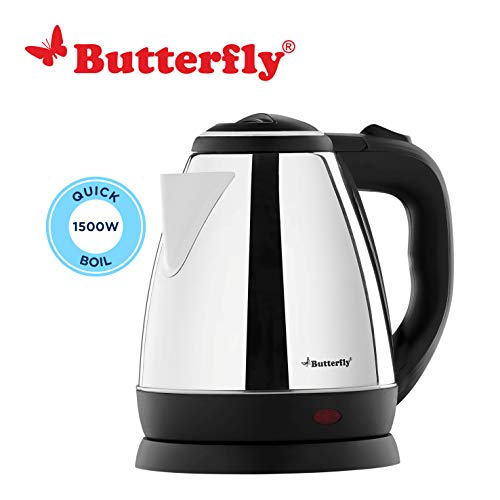 Butterfly EKN 15-Litre Electric Kettle (Silver with Black)