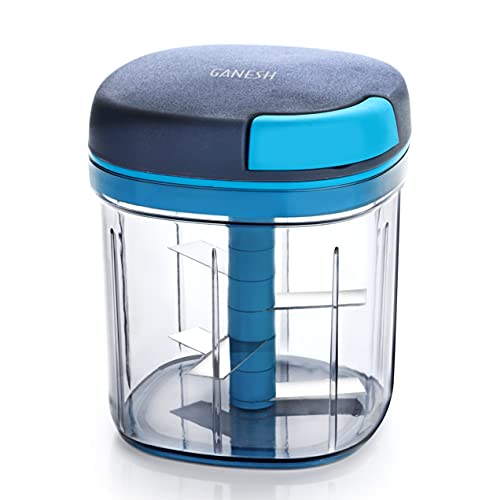 Ganesh Master Chopper with 5 Stainless Steel Blades, XL Large Jumbo Chopper, 900ml