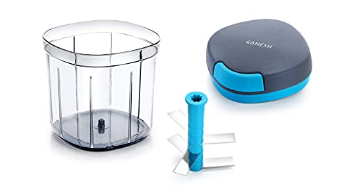 Ganesh Master Chopper with 5 Stainless Steel Blades, XL Large Jumbo Chopper, 900ml