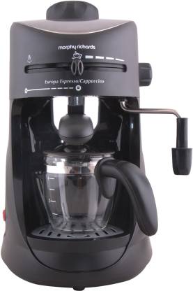 Morphy Richards New Europa 800-Watt Espresso and Cappuccino 4-Cup Coffee Maker