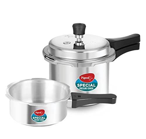 Pigeon by Stovekraft 12735 Non-Induction Base Aluminium Pressure Cooker Combo