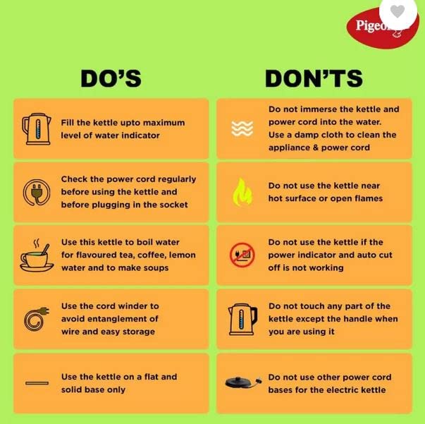 Pigeon Quartz Electric Kettle (14299), 17 Litre