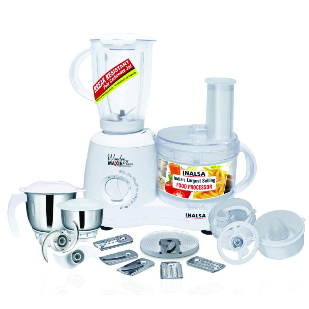 INALSA Food Processor Wonder Maxie Plus - 11 Accessories - 700 Watt