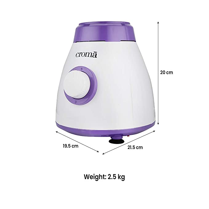 Croma 500 Watts CRAK4184 3 Jars Mixer Grinder