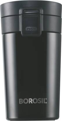 Borosil Coffeemate Insulated Mug, Vacuum Insulated Travel Coffee Mug, Black, 300ml