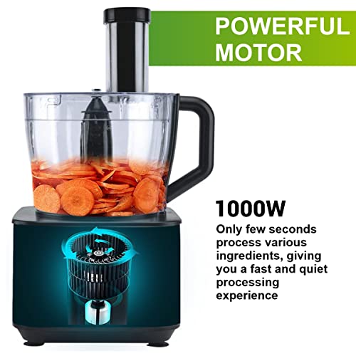 INALSA Food Processor INOX - 12 Accessories - 1000 Watt