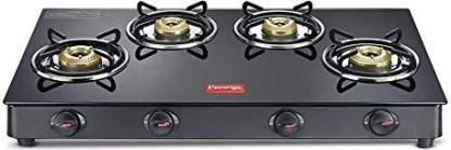 Prestige Magic 4 Burner Gas Stove- GTMC, 04 L, Black