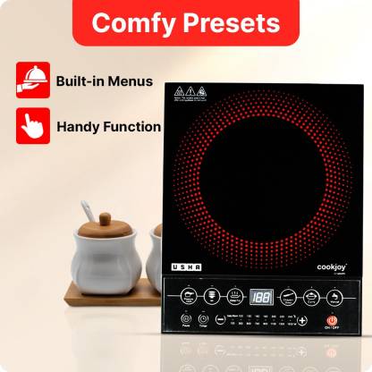 Usha Cookjoy (Cj1600Wpc) 1600 Watt Induction Cooktop