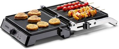 Borosil Super Jumbo 180 Degree 2000-Watt Grill Sandwich Maker | Silver