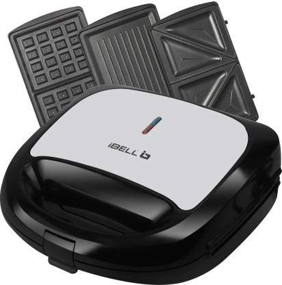 iBELL SM1301 3-in-1 Sandwich Maker with Detachable Plates | 750 Watt
