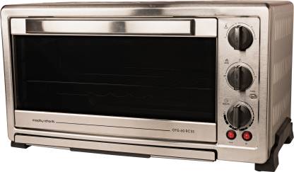 Morphy Richards Motorised Rotisserie Stay On Function Stainless Steel Body Oven Toaster Griller, 60 Liter, Silver & Black