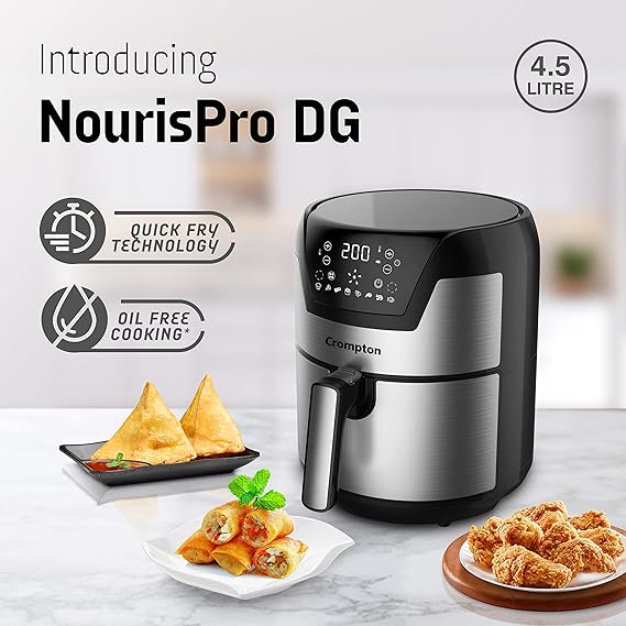 Crompton NourisPro DG 1500 Watts Digital Air Fryer