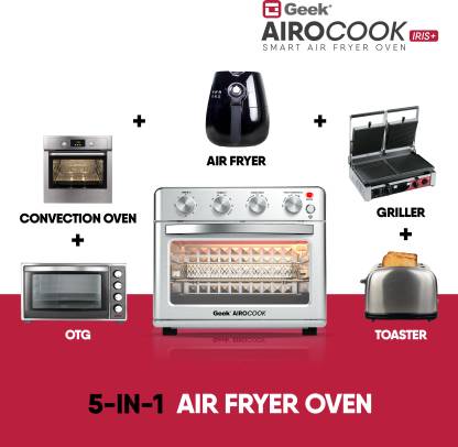 Geek AiroCook Iris Plus 1600 Watt Electric Air Fryer Oven