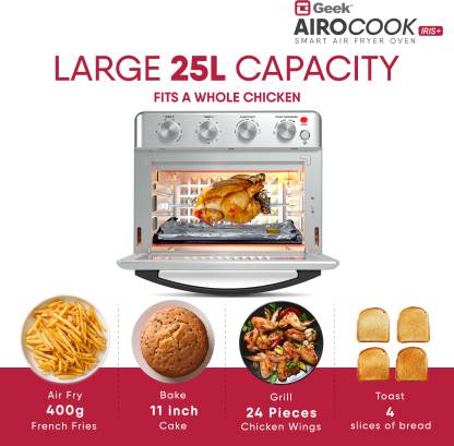 Geek AiroCook Iris Plus 1600 Watt Electric Air Fryer Oven