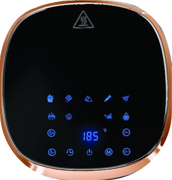 Hilton 1200 Watt Electric Digital Air Fryer with Touch Panel