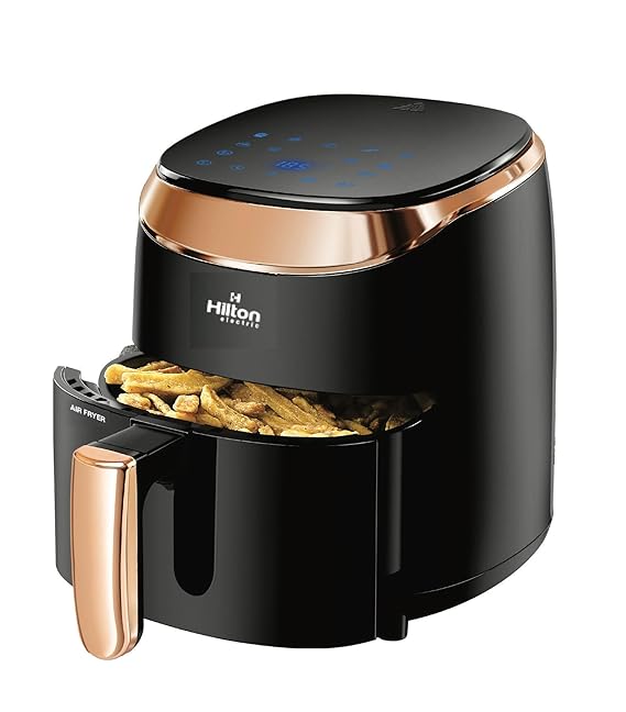 Hilton 1200 Watt Electric Digital Air Fryer with Touch Panel