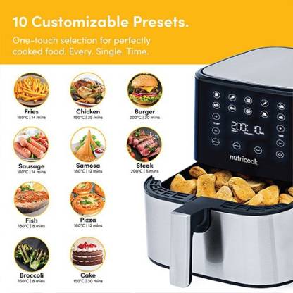 Nutricook 1700 Watts Stainless Steel Air Fryer