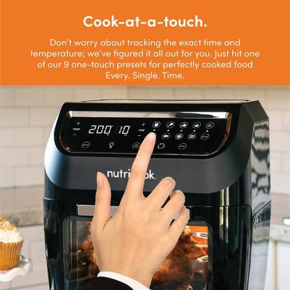 Nutricook 1800 Watts Digital/One Touch Control Panel Display Air Fryer Oven