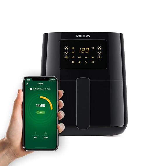 Philips Digital Connected Smart Air Fryer Voice assistant control and Touch Panel