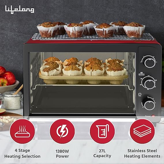 Lifelong LLOT27 27L Oven Toaster & Griller