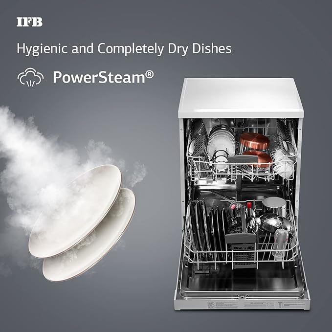 IFB 14 Place Settings Hot water wash Free Standing Dishwasher Neptune FX2