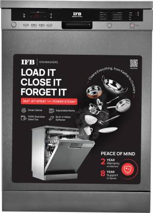 IFB 15 Place Settings Hot Water wash Free Standing Dishwasher Neptune VX Plus