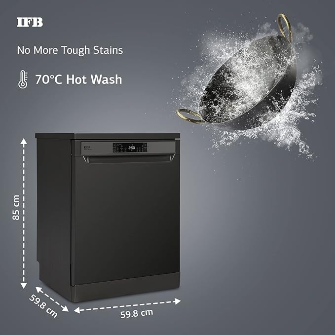 IFB 16 Place Settings Hot water wash Free Standing Dishwasher Neptune VX2 Plus