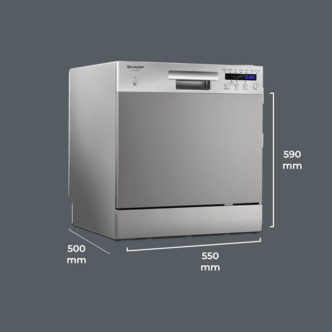 SHARP 8 Place Setting Table-Top Dishwasher