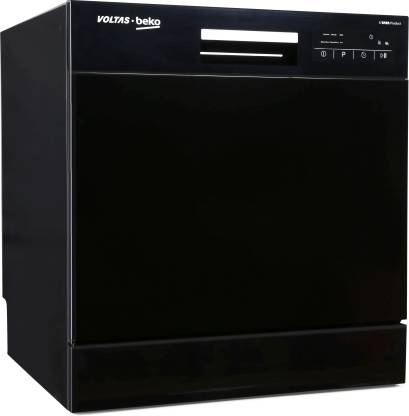 Voltas Beko DT8B Free Standing 8 Place Settings Dishwasher with Inbuilt Heater