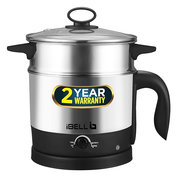 iBELL Mpk120L 12 L Multi Purpose Kettle & Cooker with 2 Pots
