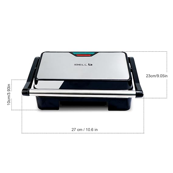 iBELL SM1515 1000W Sandwich Maker with Floating Hinges