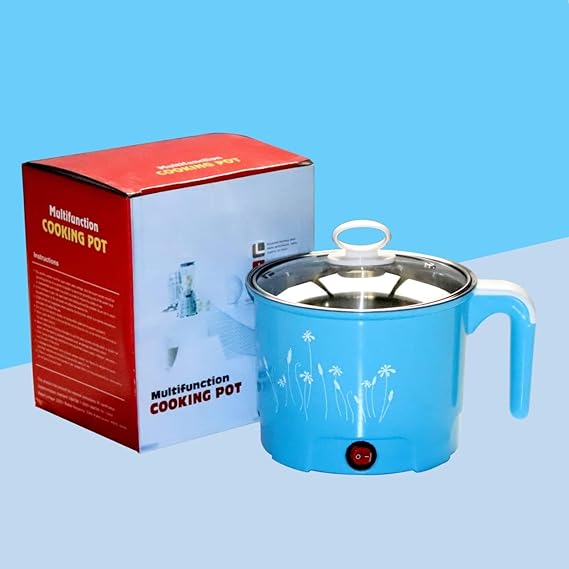 Theodore Electric 1.8L Mini Cooker Kettle with Glass Lid Base