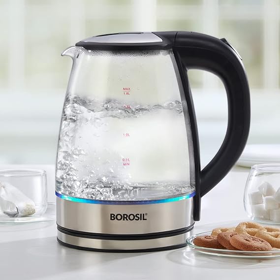 Borosil 1.8L 1500W Electric Glass Kettle
