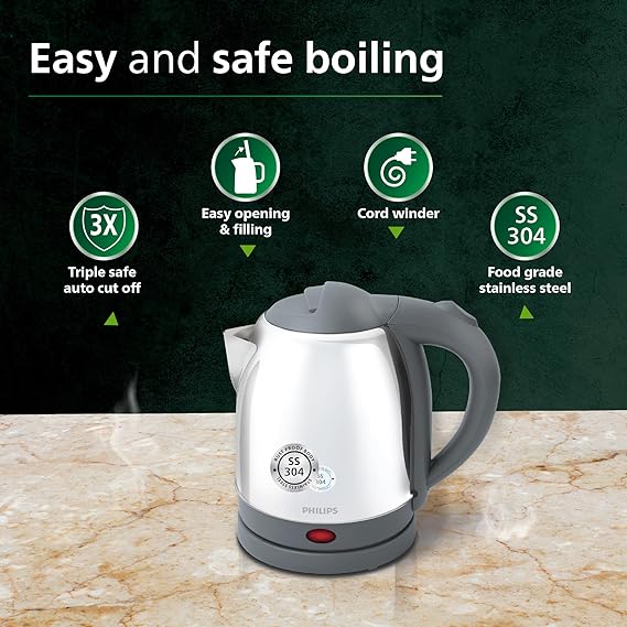 Philips HD 9363/02 1.2L 1800W Electric Kettle