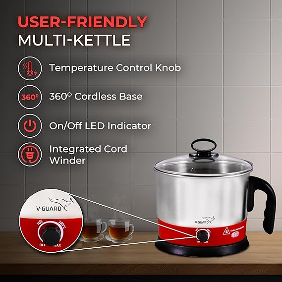 V-Guard VKM12 1.2L MultiCooker Electric kettle Cooker