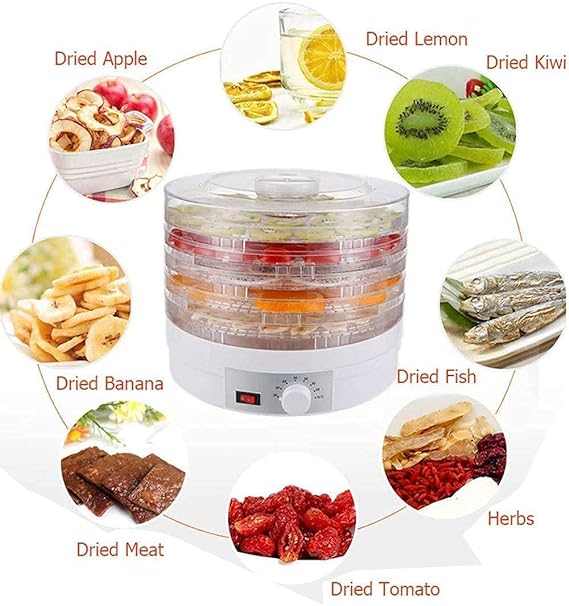 Prux 5-Layer Dehydrator Drying Machine Vegetable Meat Fruit Dryer Food Dehydrator (SMX-01)