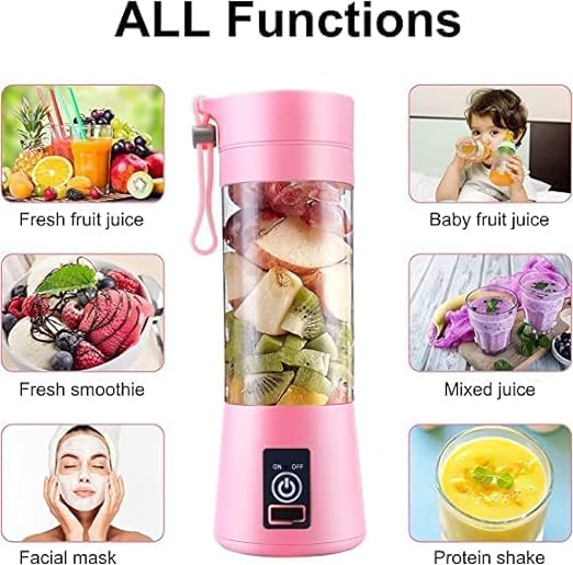 CUISINART 6 Blade Smoothie Maker & Portable Electric USB Juice Maker Juicer Bottle Blender Mixer