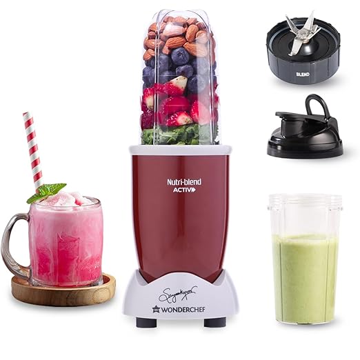 Wonderchef Nutri-blend Activ Mixer Grinder Blender with 2 Unbreakable Jars