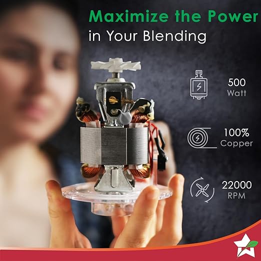 Wonderchef Nutri-blend Activ Mixer Grinder Blender with 2 Unbreakable Jars