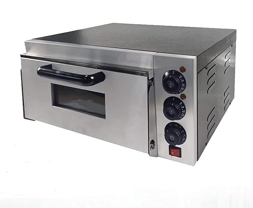 Froth & Flavor Mazoria Metal Commercial Single Deck Stone Pizza Oven