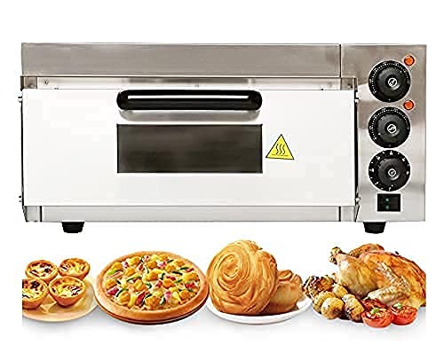 Froth & Flavor Mazoria Metal Commercial Single Deck Stone Pizza Oven
