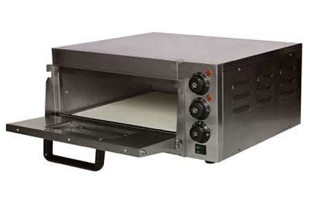 Froth & Flavor Mazoria Metal Commercial Single Deck Stone Pizza Oven